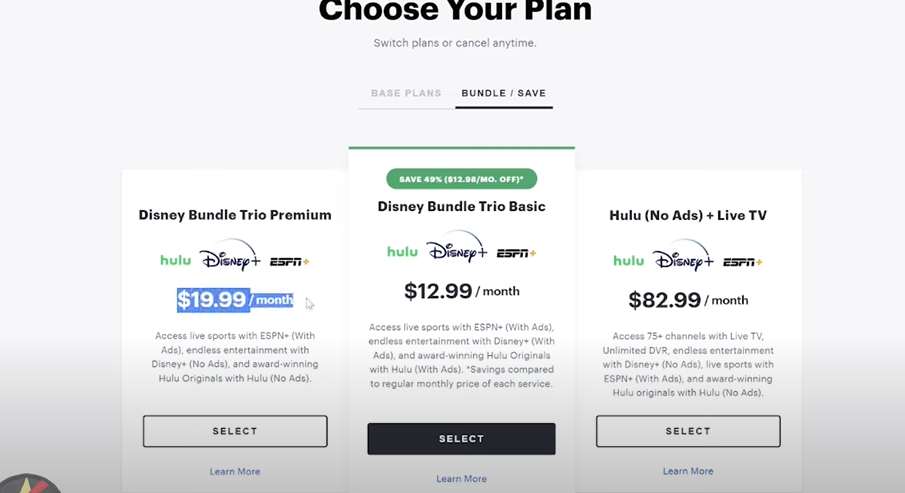 Disney Bundle Plans