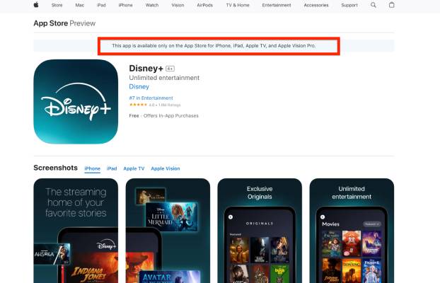 Download Disney+ on Mac